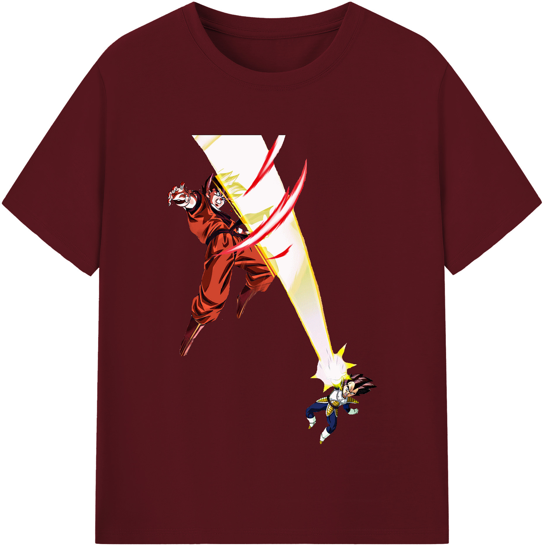 （画像用） ドラゴンボール ベジータ四世（Bejīta Yonsei）DRAGON BALL Vegeta IV 綿100％半袖Tシャツ（フロントプリント）